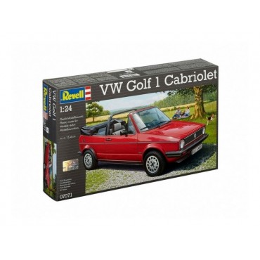 KIT PARA MONTAR REVELL CARRO VOLKSWAGEN GOLF 1 CABRIOLET 1/24 123 PEÇAS REV 07071